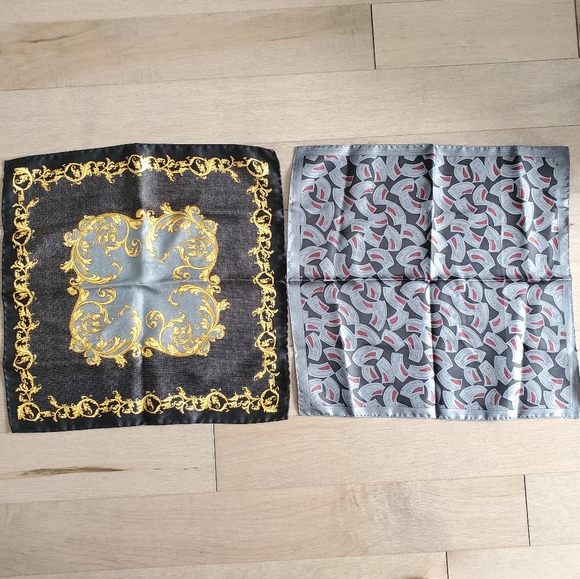 Vintage Other - Set of 2 silk handkerchiefs